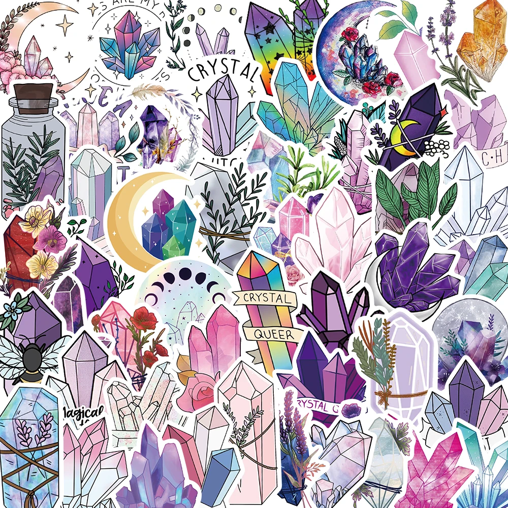 

10/25/50Pcs Crystal Sticker Harajuku Nostalgia Motorcycle Laptop Luggage Cafe and Waterproof Stickers Decals for Fridge Toy