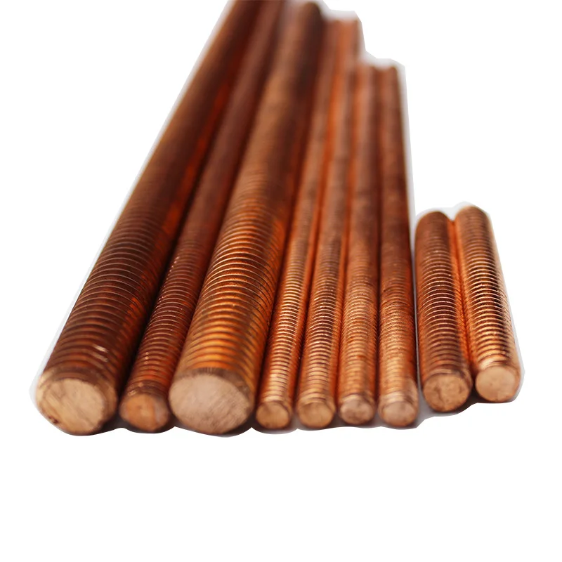 

Copper Threaded Rods Bars Studding Studs Fully All Threaded 30mm 40mm 50mm 60mm 70mm 80mm 90mm 100mm M4 M5 M6 M8