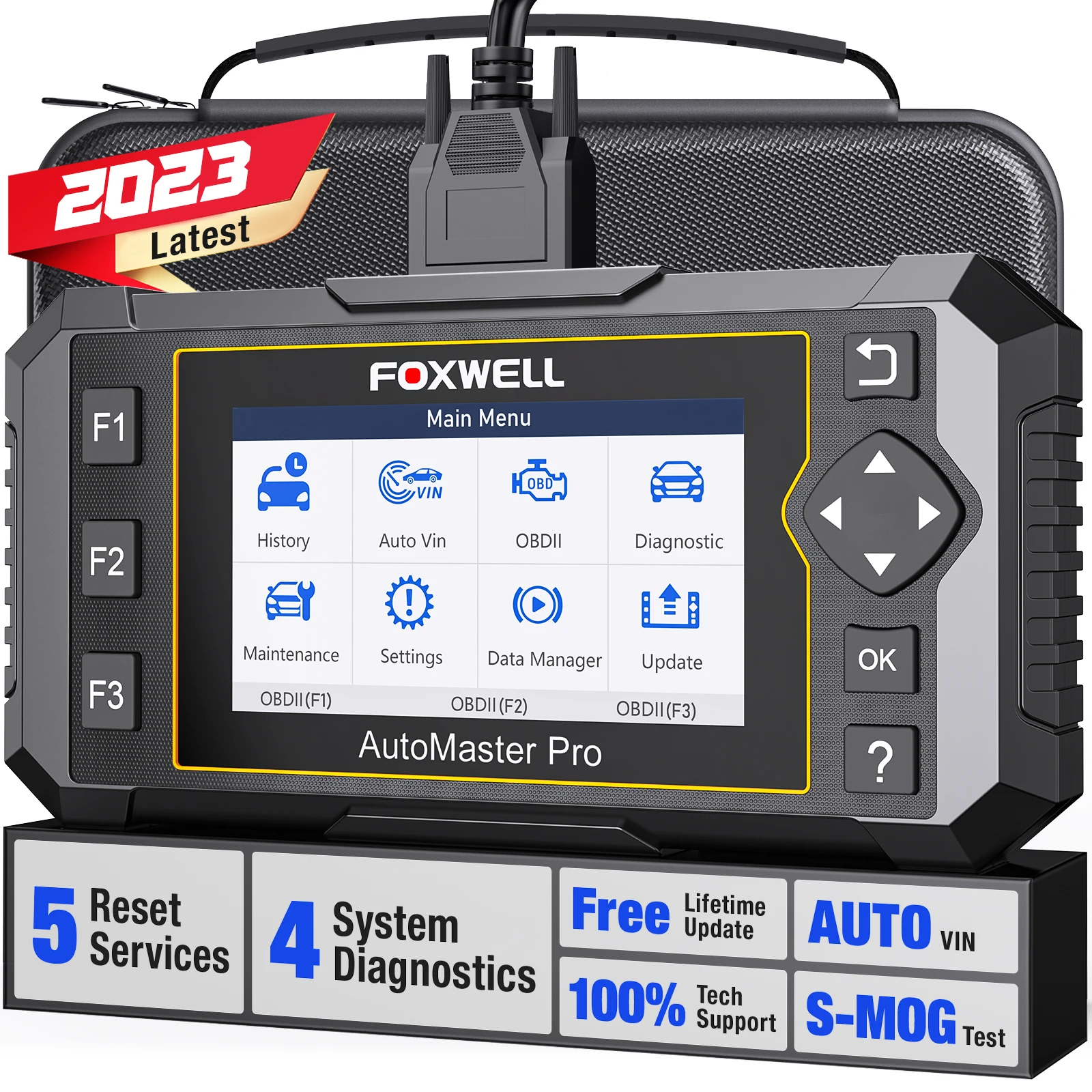 

FOXWELL NT614 Elite OBD2 сканер ABS SRS при проверке двигателя EPB ABS SAS TPS светильник сброс кода считыватель автомобиля OBD 2 диагностический инструмент