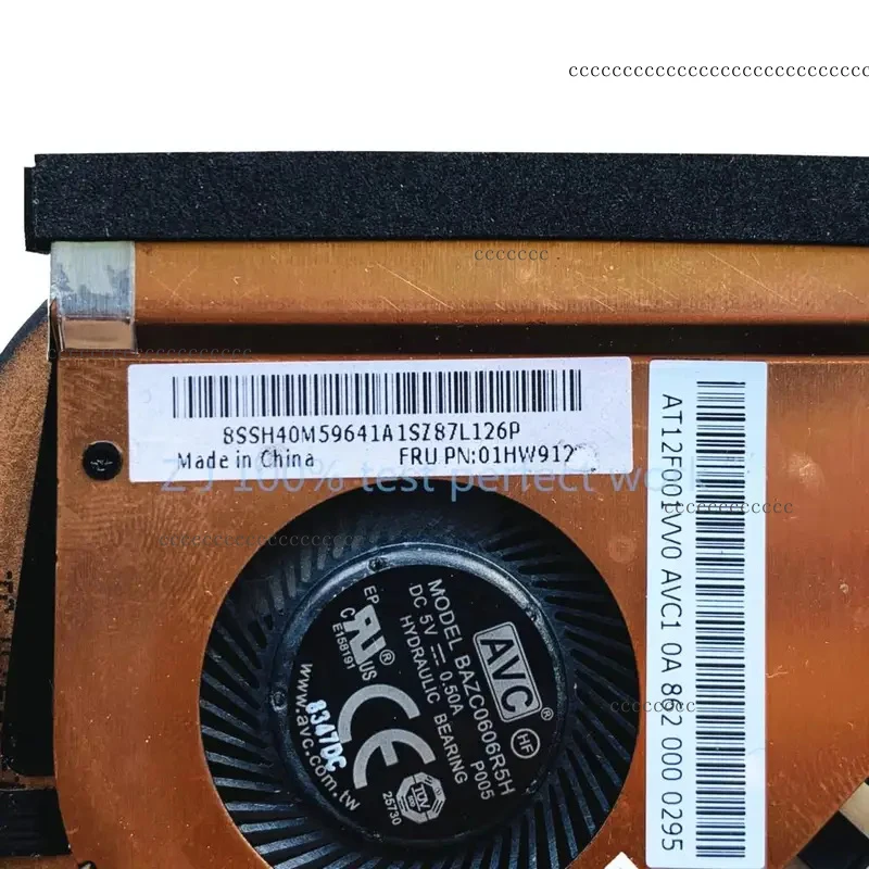 Фото Новый оригинальный вентилятор охлаждения процессора для ноутбука Lenovo Thinkpad X270, радиатор 01HW912 01HW913 01HW914, 100% протестирован, быстрая доставка №2