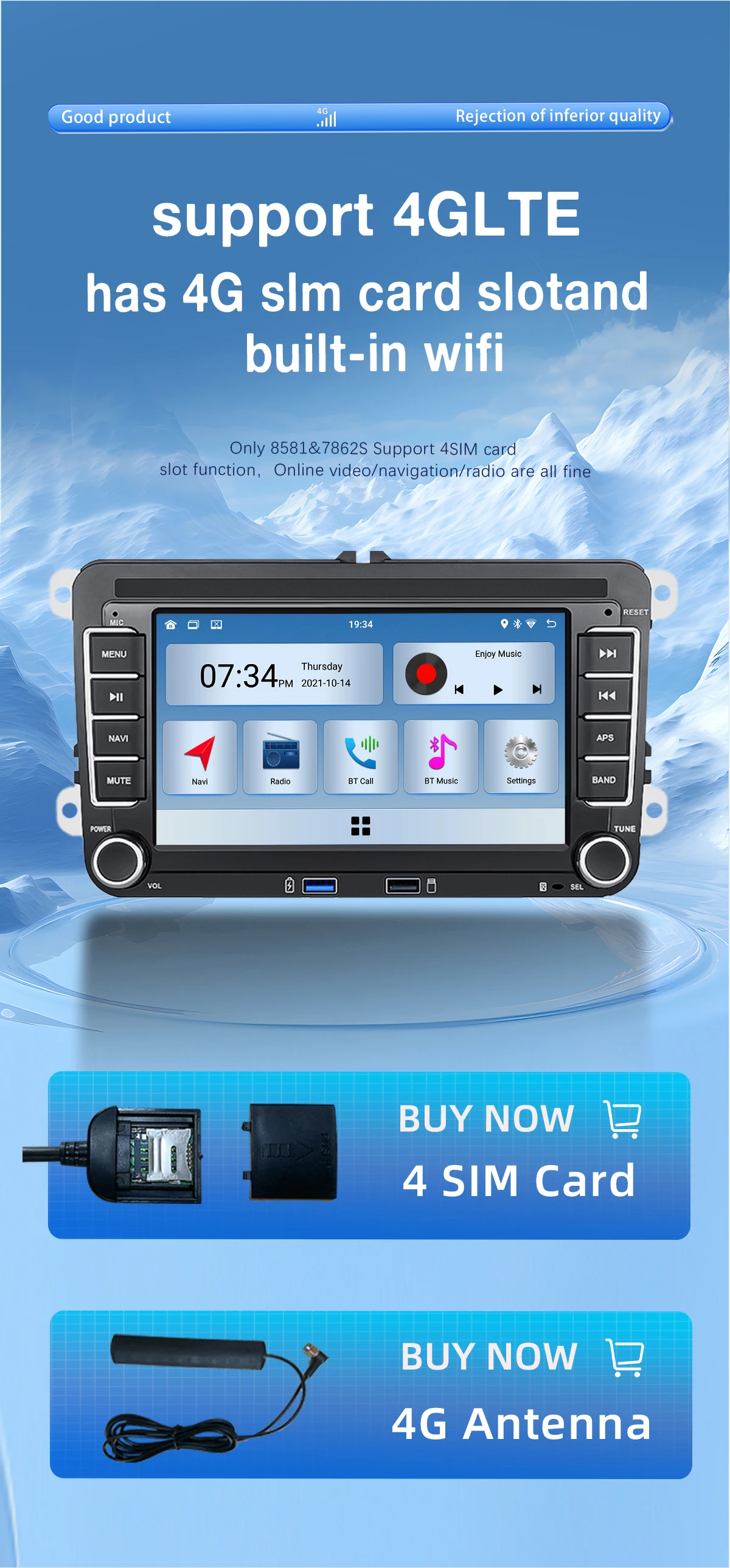 7&quot8&quot9&quot2 Din Carplay Android 13 Car Radio For Volksagen VW Polo 5 Passat B6 B7 T5 Caddy Touran Seat leon Golf4 6 Screen Stereo