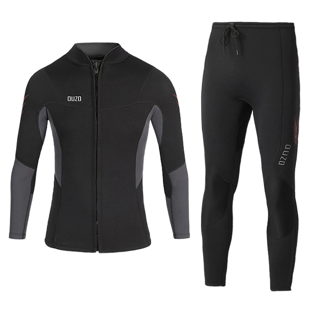 

Men's Long Wetsuit Neoprene Material Warm Fleece Lining Swimming Kayaking Surfing Drifting Wetsuit Swimwear Diving