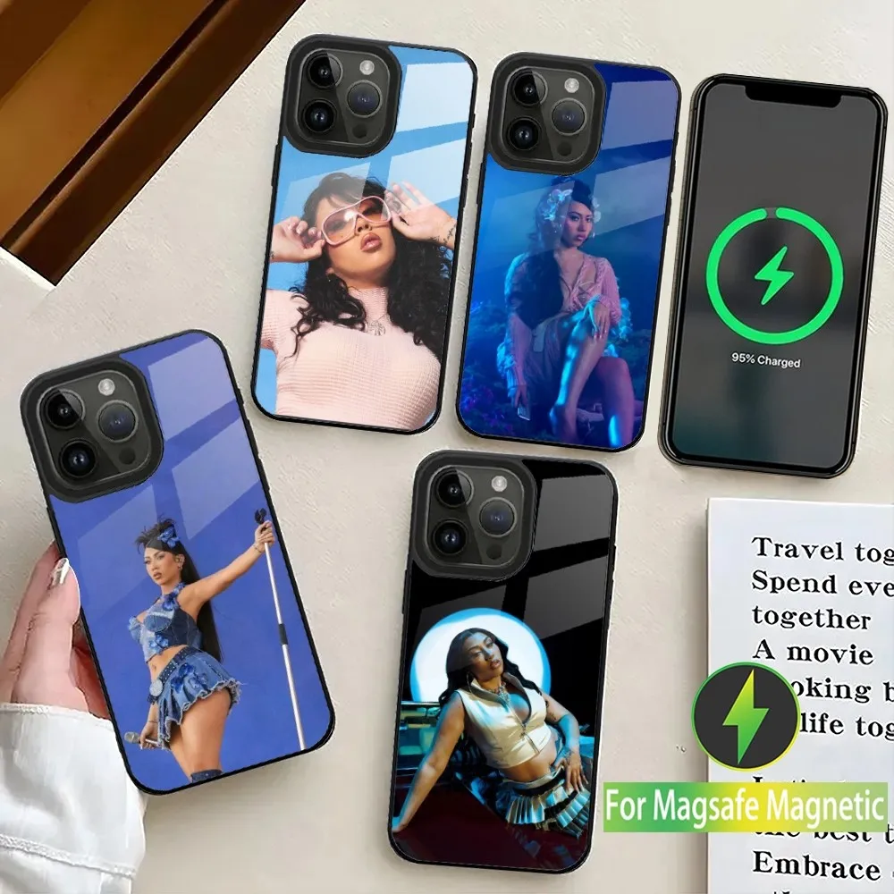 Чехол для телефона Singer Kali U-Uchis iPhone 16 15 14 13 12 11 Plus Pro Max Mini Magsafe с магнитной