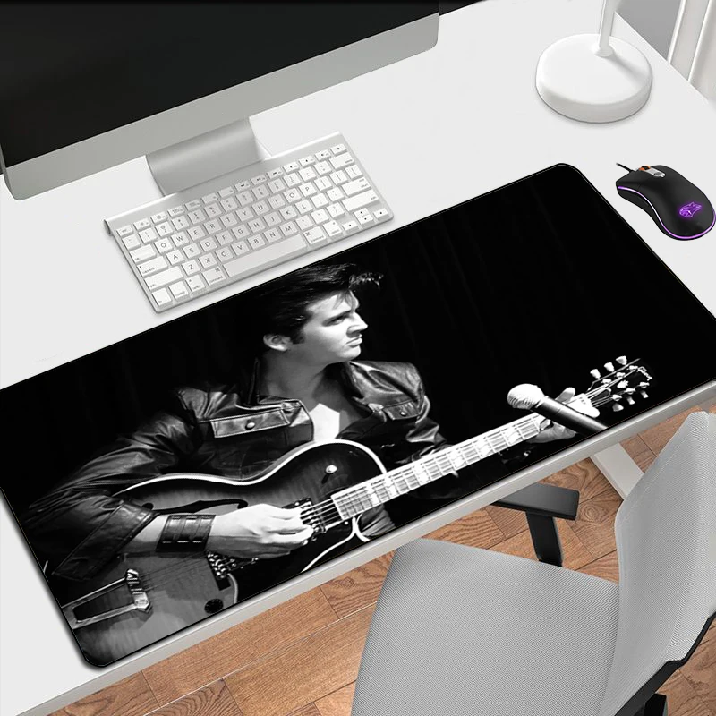 

Rock Mousepad fashion Mouse Pad Gaming Elvis Desk Protector Pc Accessories Gamer Keyboard Mat Xxl Large Extended Mice Keyboards