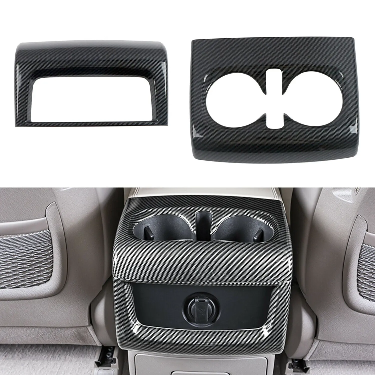

Interior Rear Armrest Air Vent Outlet Cover 2pcs For Kia Carnival KA4 2022-2023