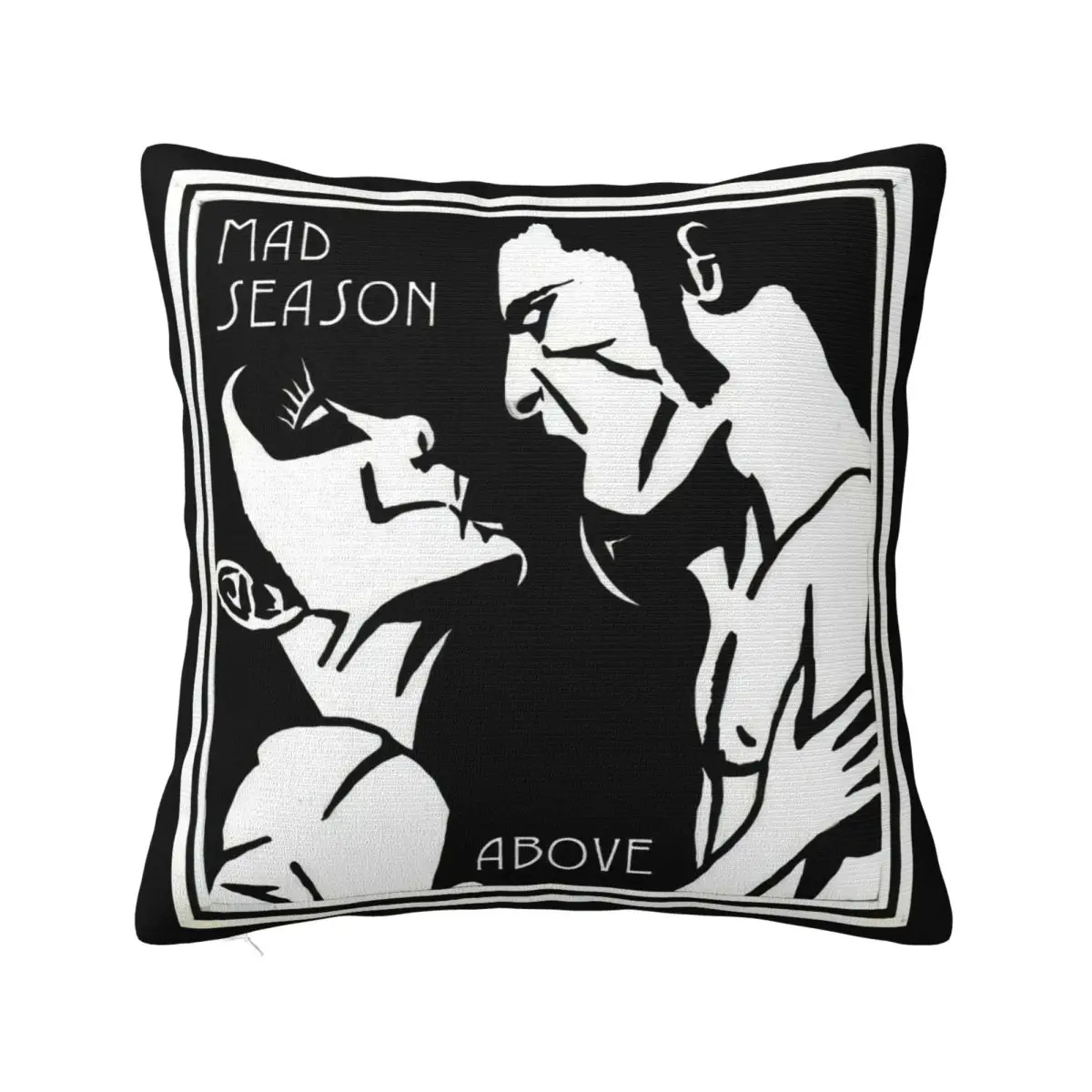 Винтажная дышащая наволочка Алиса в цепочках Layne Staley Blackt унисекс M554 летнем стиле