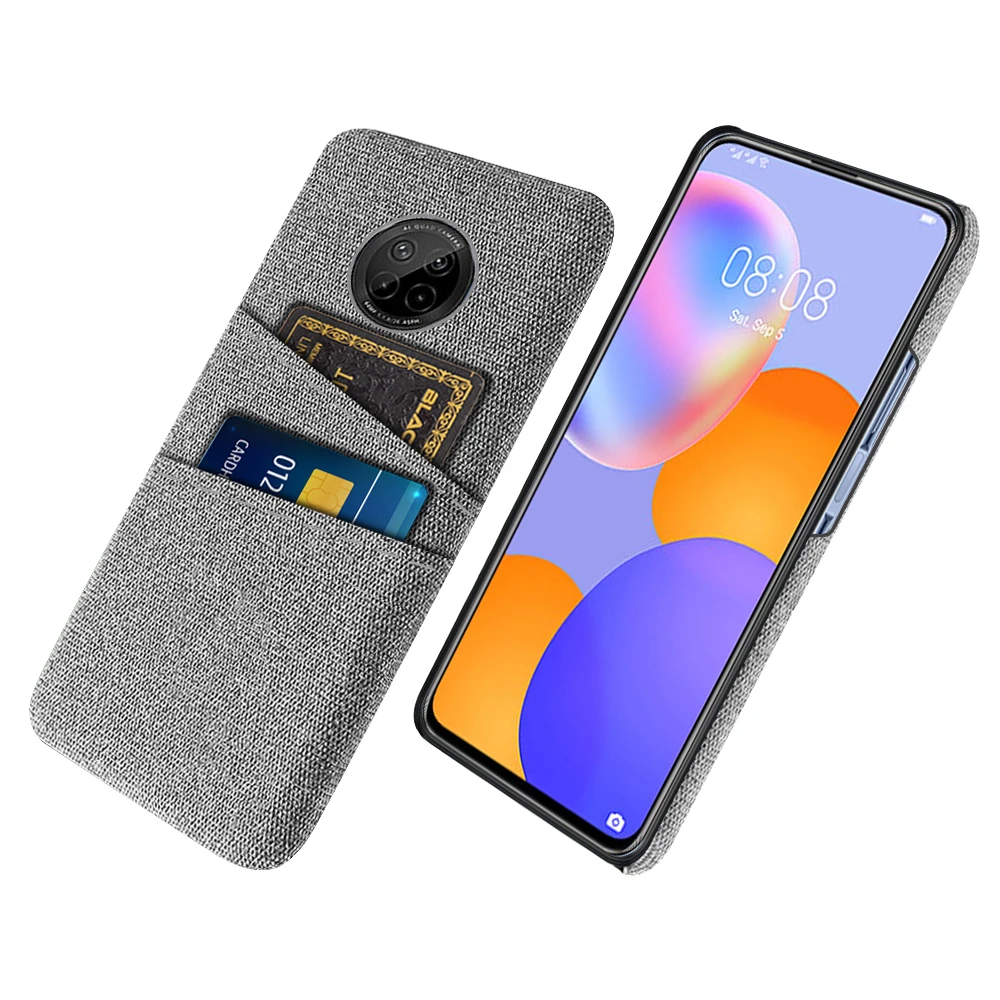 

Cloth Case For Huawei Y9A Y8S Y9S Luxury Fabric Dual Card Cover for Huawei Y9A P Smart 2019 2020 Honor 9X Pro Phone Coque Funda