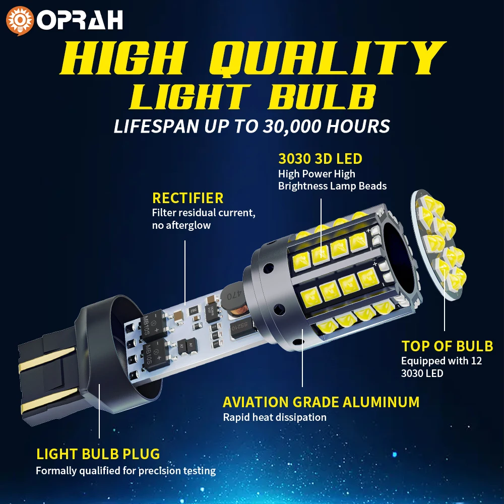 2x1157 BAY15D P21/5W 1156 BA15S P21W BAU15S PY21W светодиодный Canbus 3030 44SMD 7440 7443 W21W T20 лампа заднего