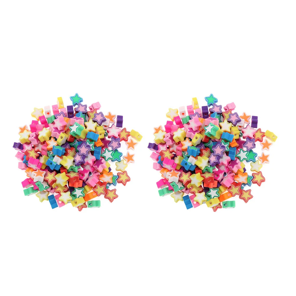 

200pcs Jewelry Bracelet DIY Polymer Clay Beads Jewelry Making Bracelet Beads