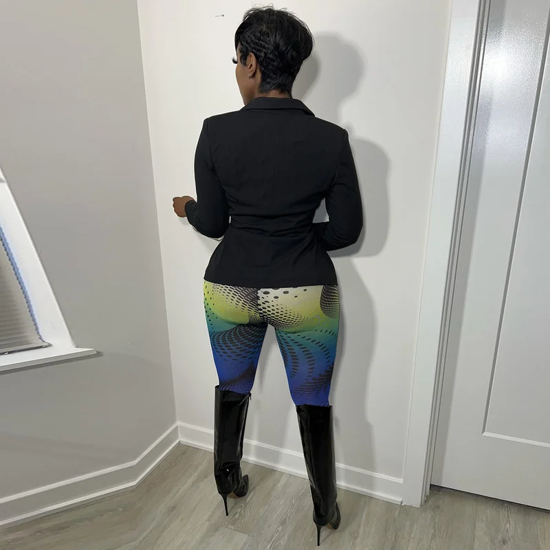 Bandage Hollow Blazer Women's Long Sleeve Pure Color Lace-up Stitching Sexy Blazer Women Fashion New Office Clothing Jacket