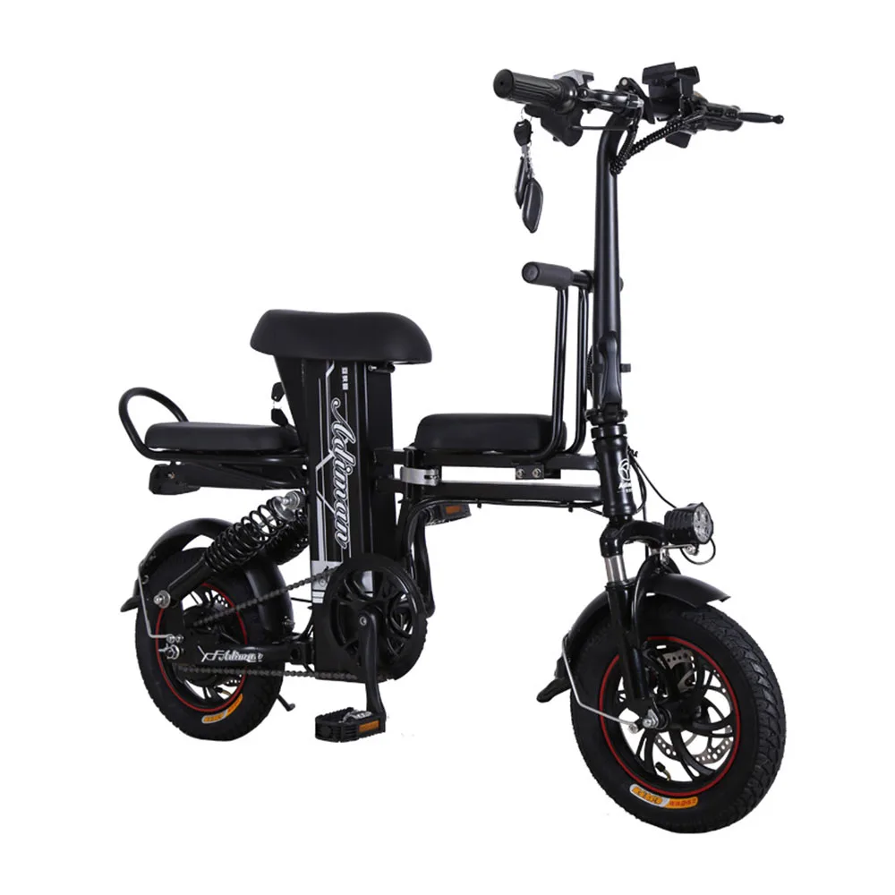 

48v Electric Bicycles 350w Motor Driven Bike 8/11/15ah Lithium Battery Foldable High Carbon Steel Power Operated Vehicle