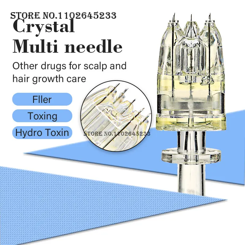 

Кристальная многоигловая 5-контактная игла для мезотерапии инжектора для вакуумного инжектора EZ, игла картриджа отрицательного давления