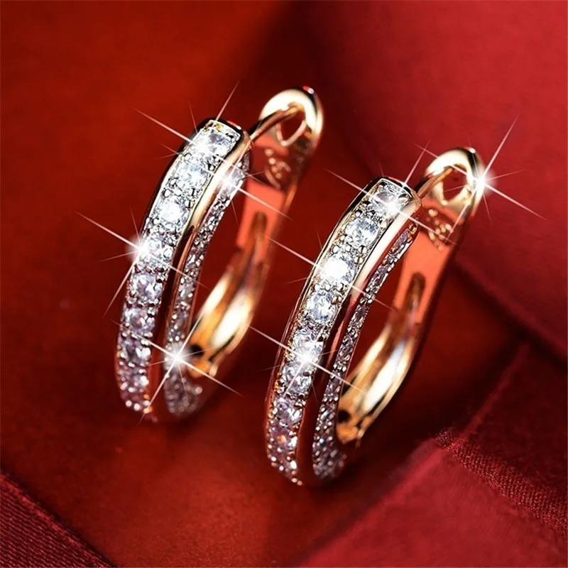 

New Fashion Simple Temperament Hoop Earrings Creative Personality Ear Jewelry for Women
