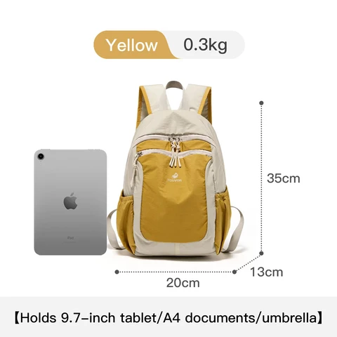 FOUVOR легкий уличный походный рюкзак для путешествий, небольшой рюкзак для студентов колледжа, школьная сумка, модная сумка с цветными блоками 3068-06