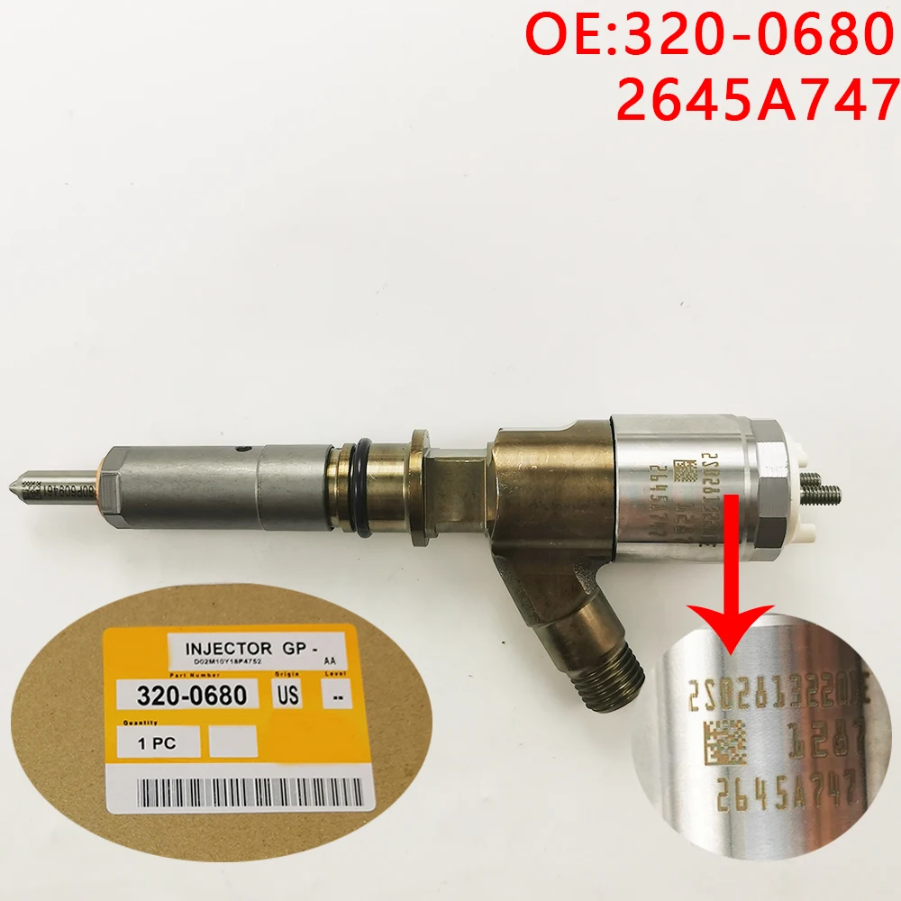 

320-0680 645A747 Для инжектора двигателя CAT Caterpillar C4.4 C6.6 3200680 Форсунка Common Rail