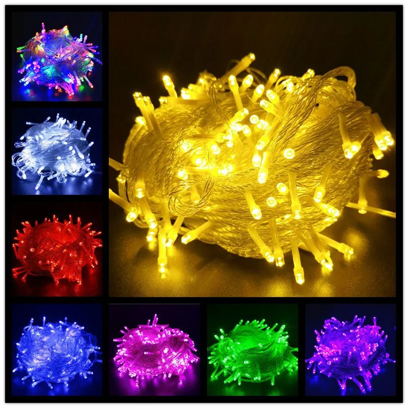 

Christmas Lights 10M 20M 30M 50M 100M Fairy Light 8 Modes Garland Lights Led String Lights for Wedding Party Holiday 220V 110V
