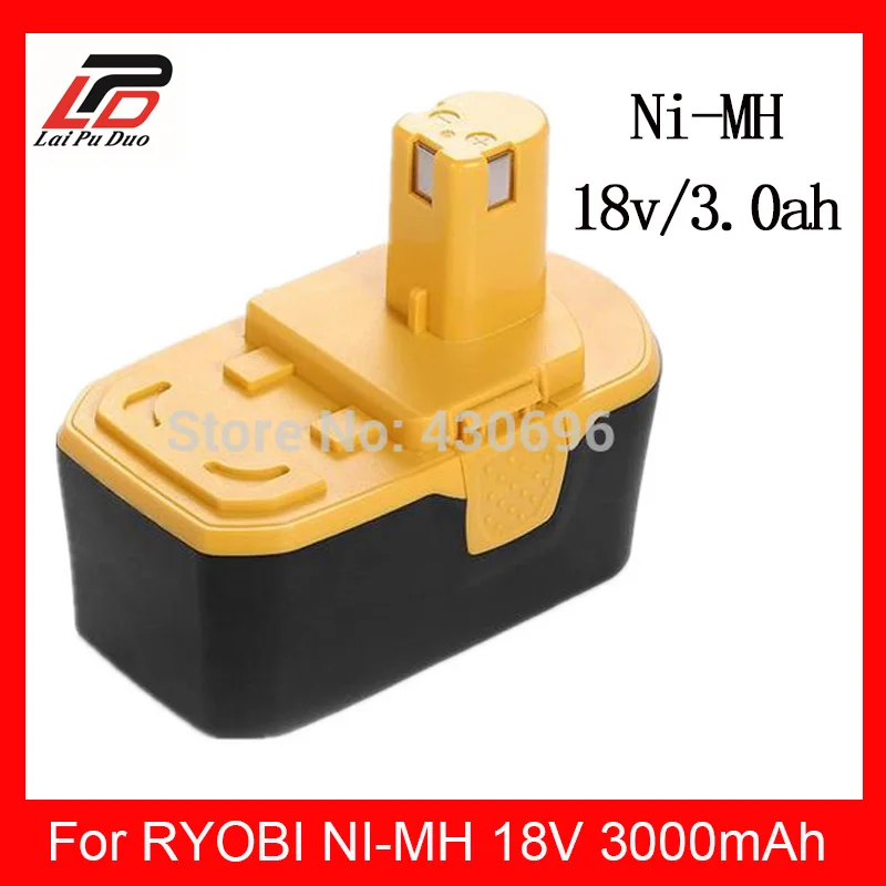 

18V 3.0Ah Ni-MH Replace for RYOBI 1400672/B-1815-S/1322401 /1323303/1322705/130224007/130256001 /B-8288 /BCHI-18/BPT1027/RY-1804