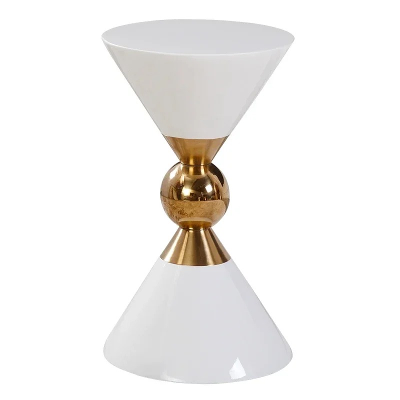 Роскошный приставной столик черный консольный Nordic Contemporary угловой журнальный