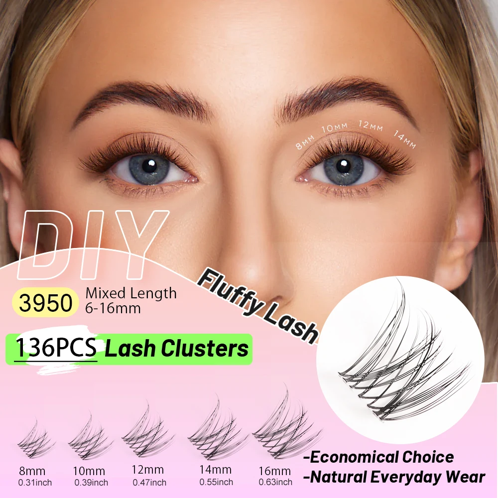 Новый набор для наращивания накладных ресниц IG3950 вьющиеся натуральные ресницы