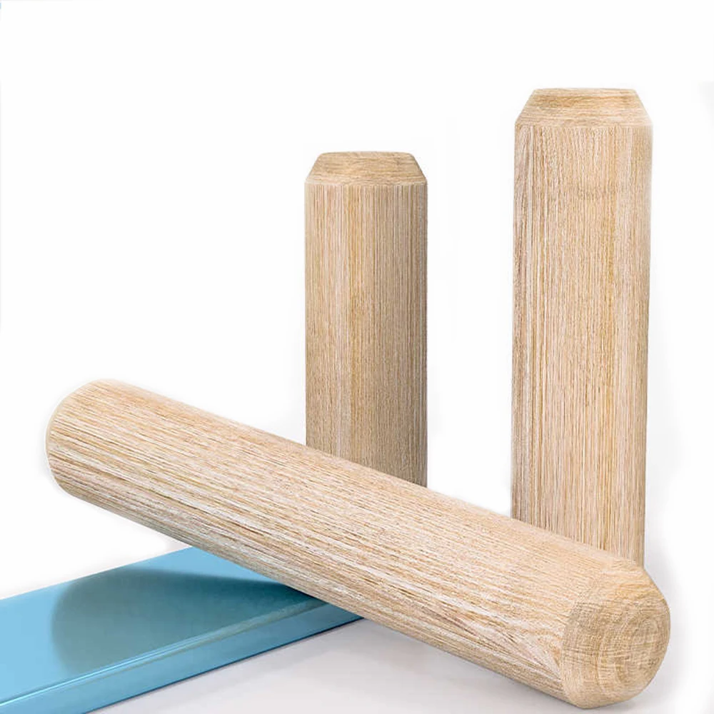 50/100/200 шт. M6 M8 M10 M12 деревянный дюбель для ящика шкафа круглые рифленые деревянные