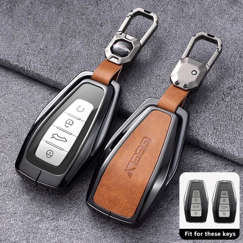 Чехол для автомобильного ключа, брелок для Geely Okavango Coolray Atlas Monjaro Tugella Emgrand Global Kulrey Geometry GX7 X6 X7 EX7 GC9