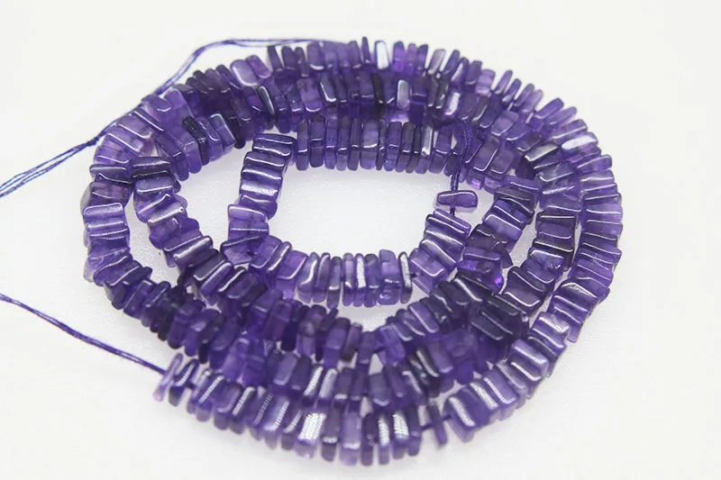 

loose beads Amethyst 4.5-5mm roundelle sauqre for DIY jewelry making FPPJ wholesale 40cmbeads nature