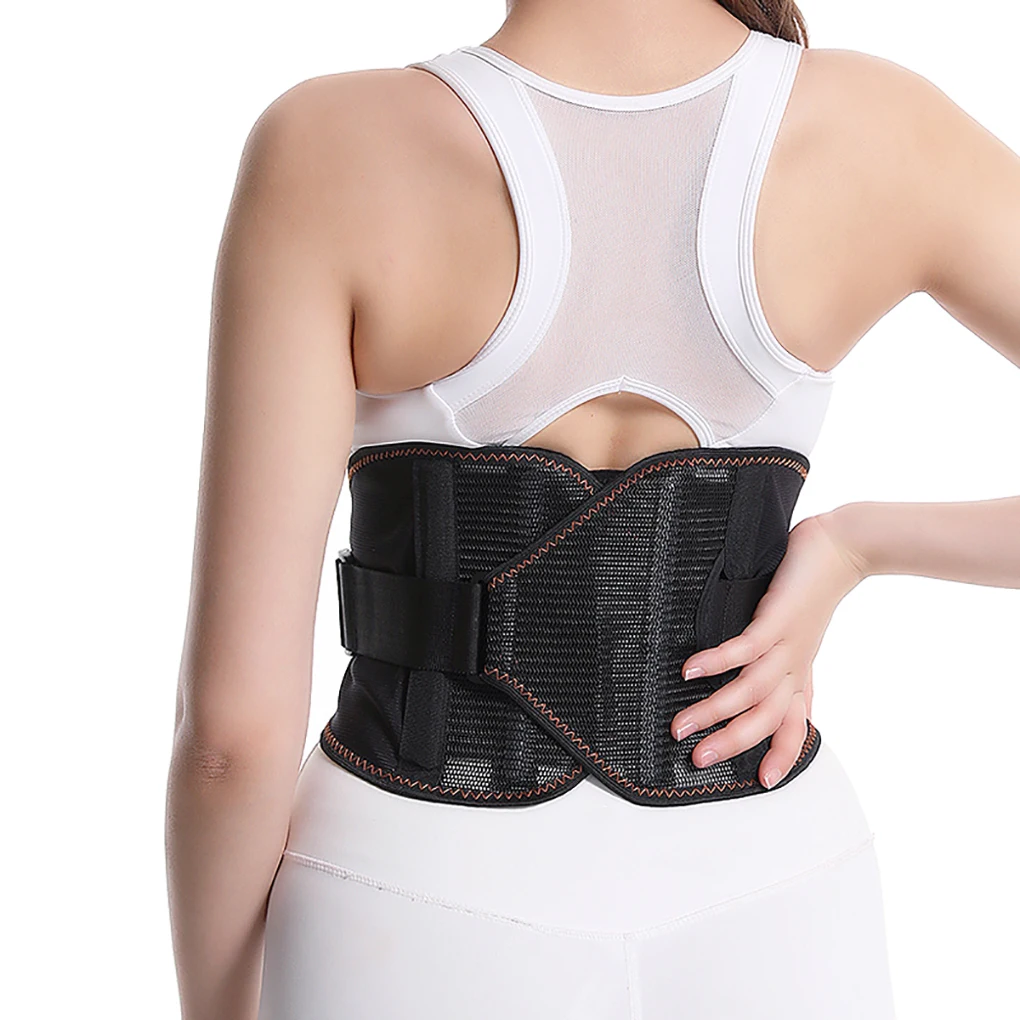 

Sports Waist Support Work Belt Breathable Waist Training Girdle Fixed Lumbar Spine Sedentary Adjustable Back Pain Relief Lumbar