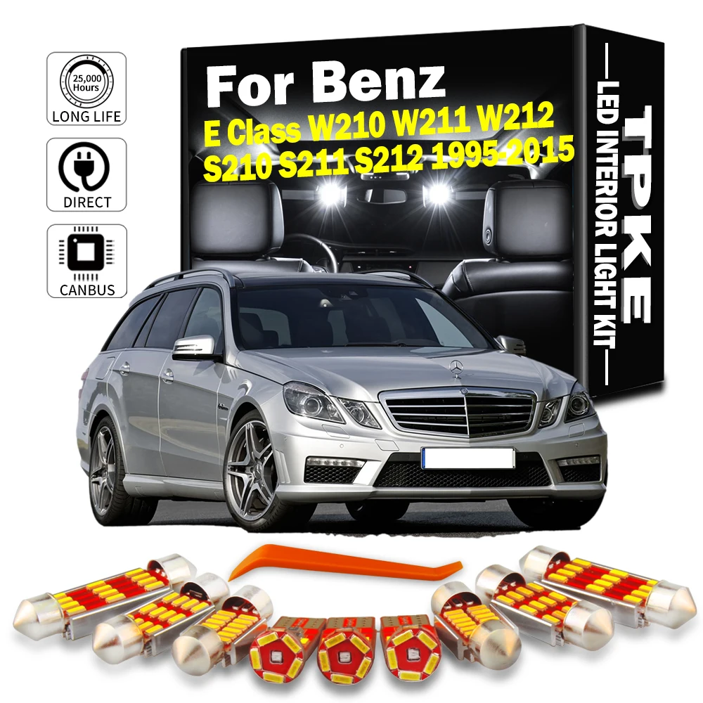 

TPKE Canbus Car Accessories For Mercedes Benz E Class W210 W211 W212 S210 S211 S212 1995-2015 Auto LED Interior Map Light Kit