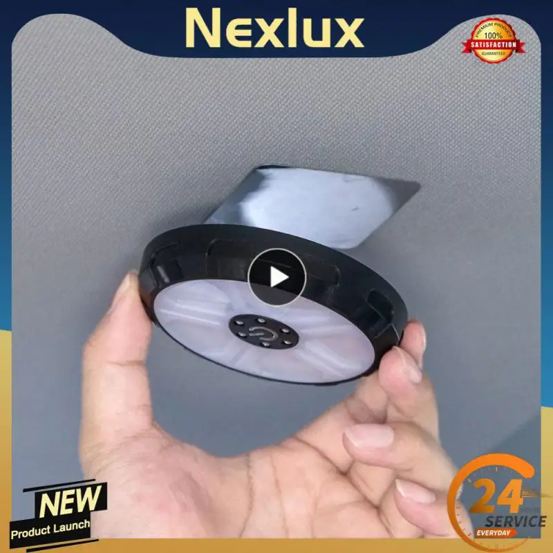 

Vehicle Trunk Roof Light Durable Nondestructive Installation Led Interior Light Mini Reading Light Dual Purpose Reading Lamp