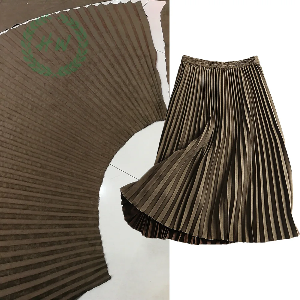 

200X150cm suede hand pressure organ fashion women's pleated skirt velvet fabric