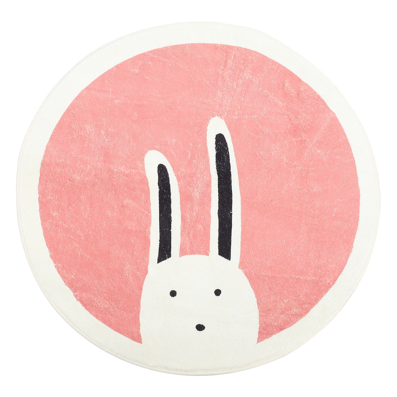 

Cartoon Round Carpet Adorable Animal Kids Play Rug Area Rug for Bedroom Tent