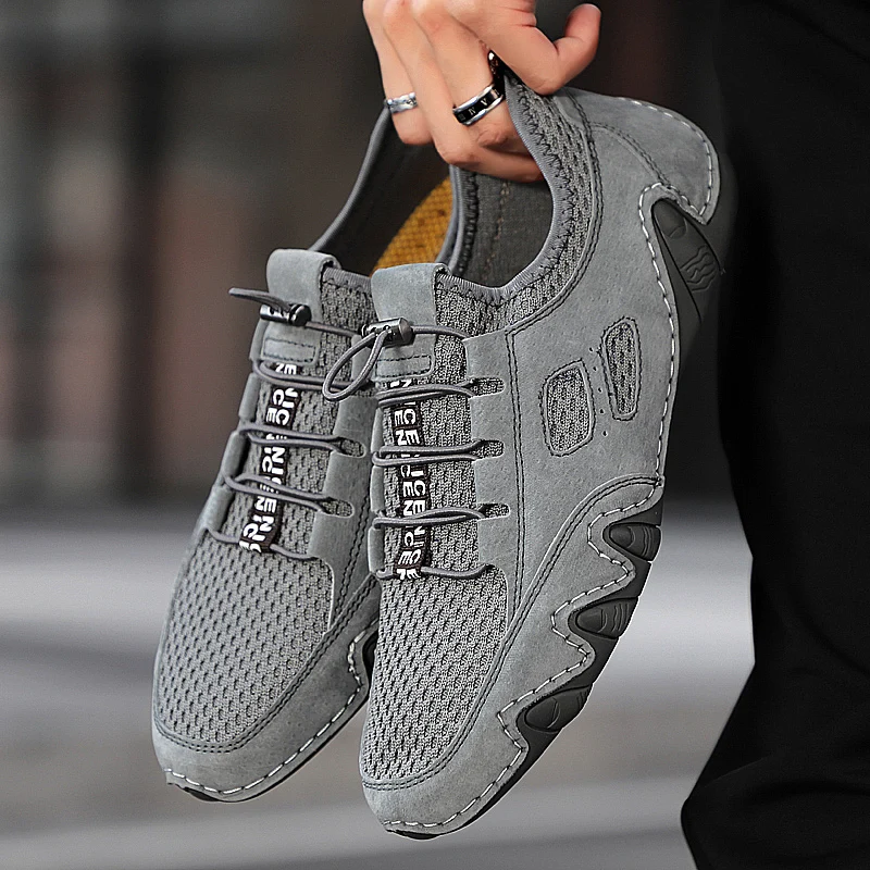 

Men Casual Shoes Leather Fashion Men Sneakers Handmade Breathable Mens Loafers Moccasins Luxury Brand Men's Boat Driving Shoes