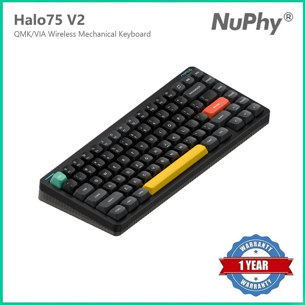 Фото Беспроводная механическая клавиатура NuPhy Halo75 V2 QMK №1