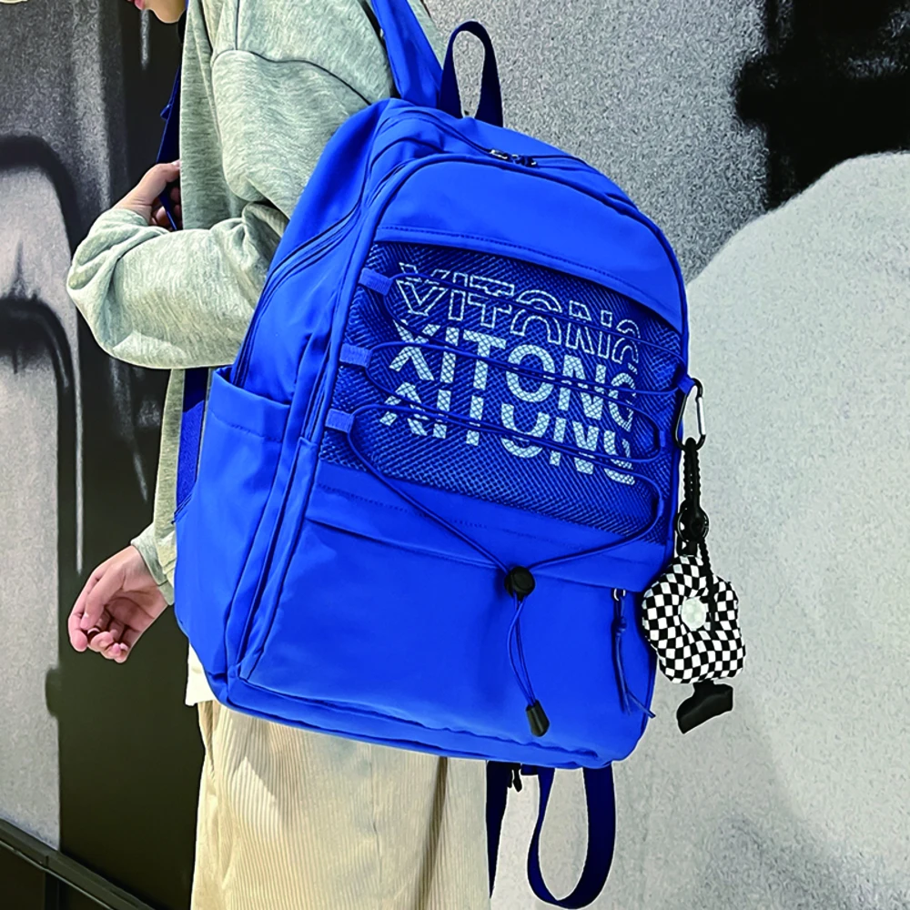 

Новый женский нейлоновый рюкзак для милых девушек, школьный рюкзак в стиле преппи, Женский студенческий вместительный рюкзак с защитой от к...