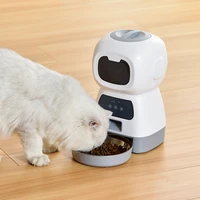 automatic cat feeder 3 5l smart dry food dispenser for cats timer stainless steel bowl auto cat pet slow feeder pet supplies