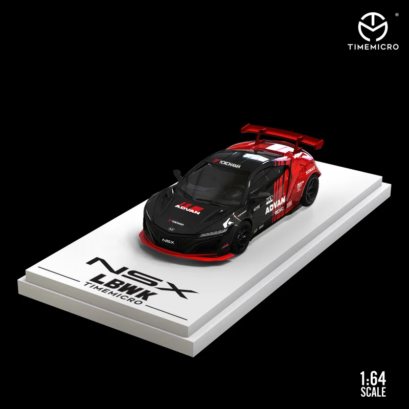 

Time Micro Alloy 1:64 Touring Car Advan Sports Car Model NSX LB Modified NC1 for Honda TM