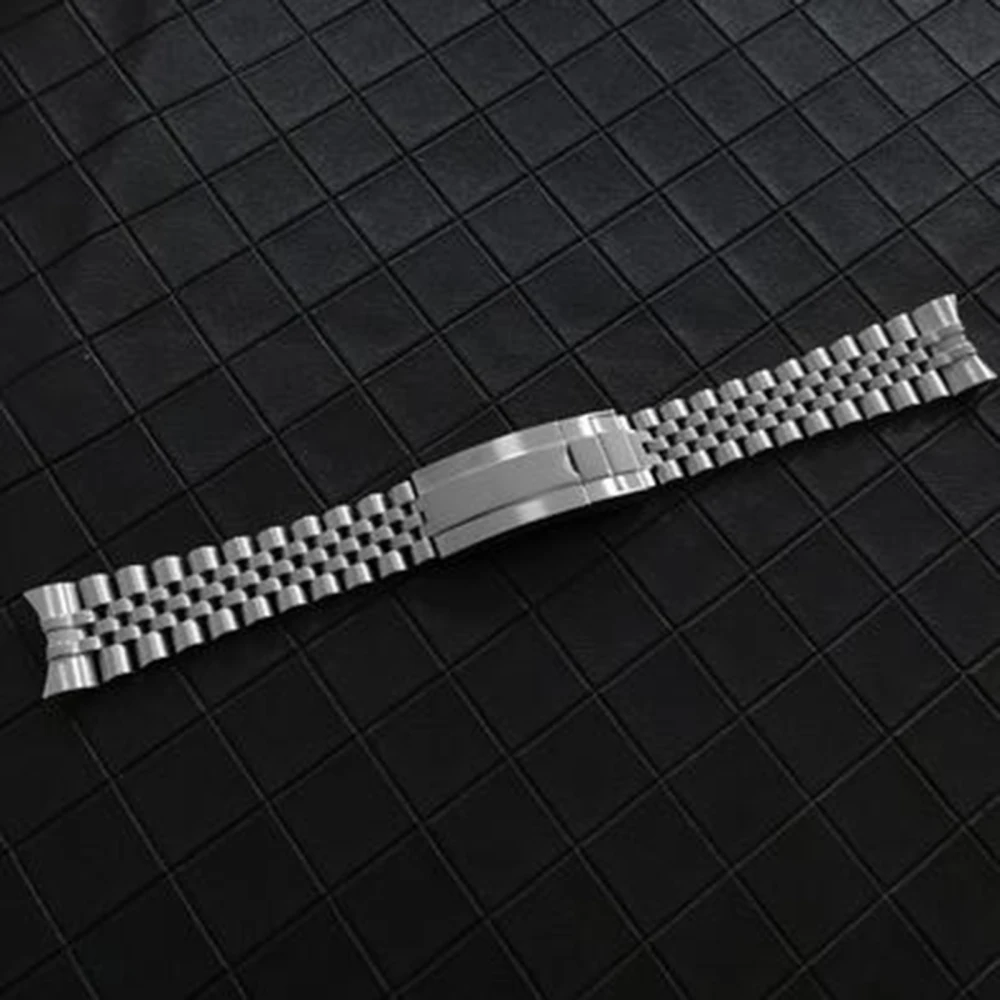 20MM Stainless Steel Medium Light/Five Beads Strap Watchbands for 39MM Oyster Perpetual Case