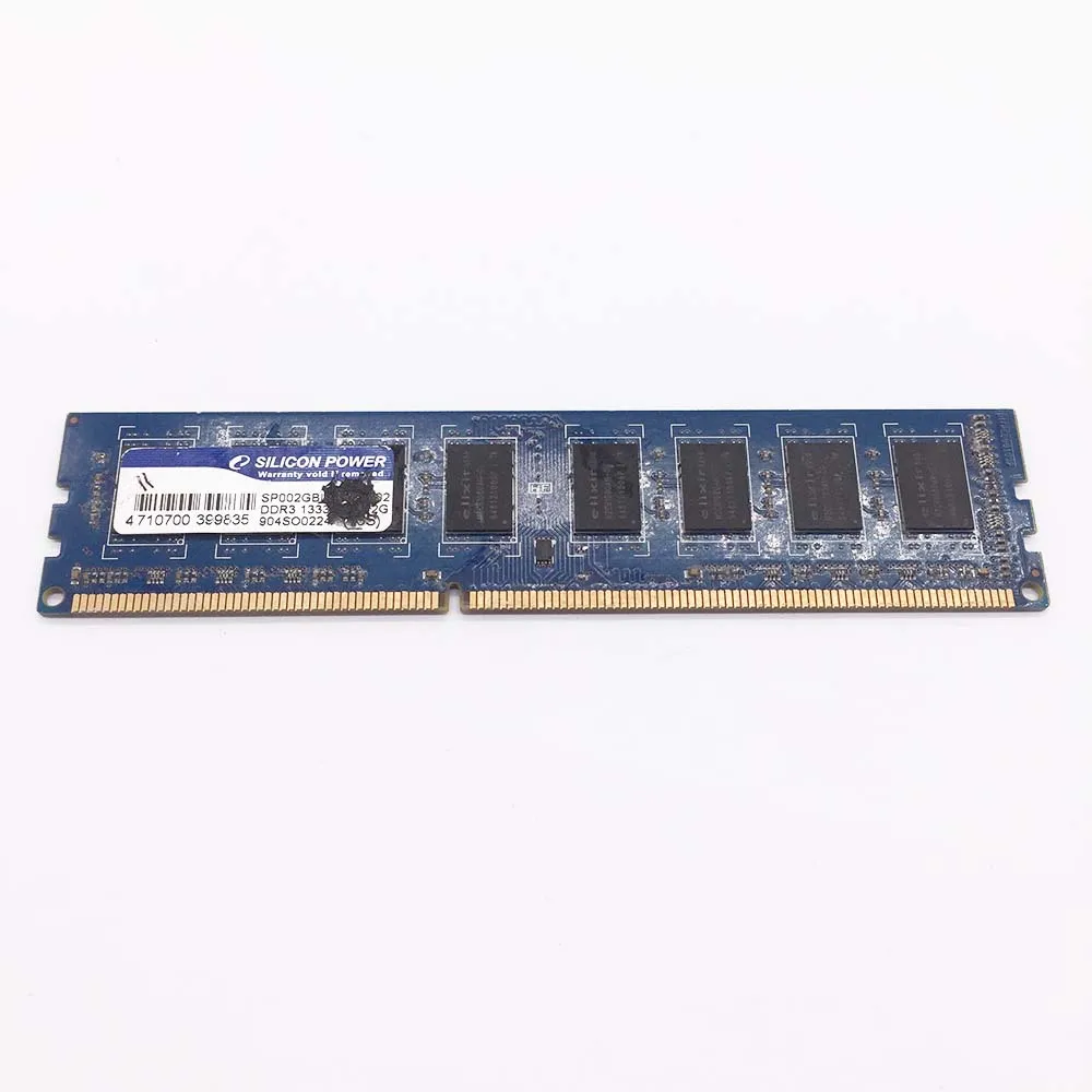 

Память SDRAM DDR3 2 Гб 13333 МГц 2GX16 G130073430B 2Rx8 ОЗУ для настольного компьютера подходит для Silicon Power 12800R-2G