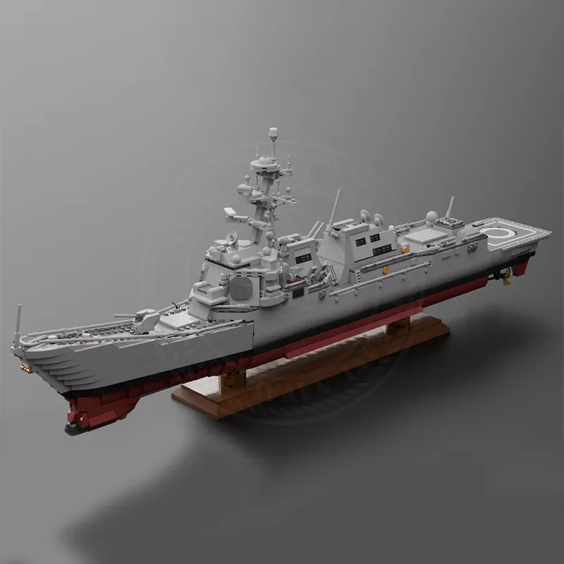 2733 шт. Moc классическая модель Arleigh Burke-class управляемый ракельный разрушитель мир