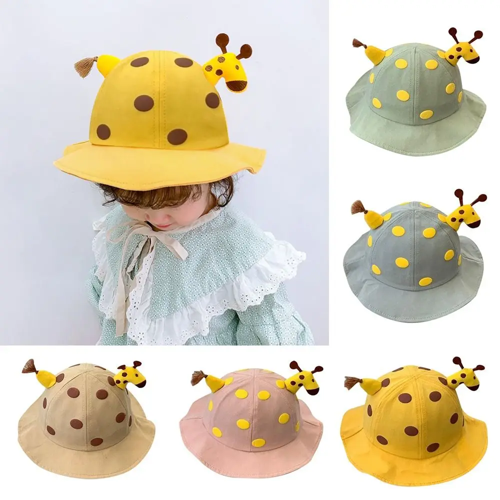

Cute Summer Cartoon Children Bucket Hat Panama Sun Cap Deer Fisherman Hat Baby Pot Hat