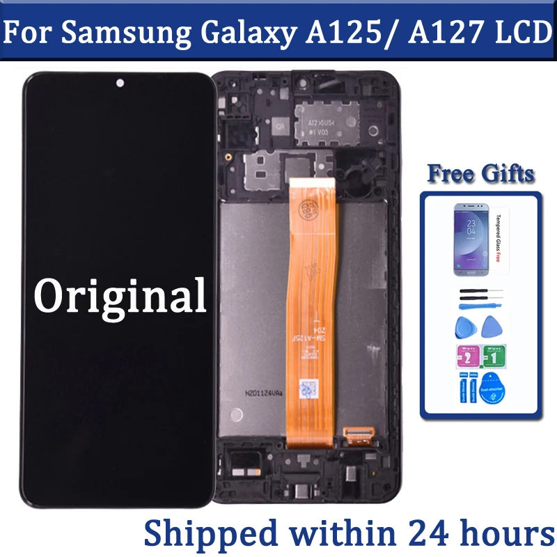 6.5"Original LCD For Samsung Galaxy A12 Nacho LCD A127 Touch Screen A125 Digitizer Assembly For Samsung A12 A125 LCD Display