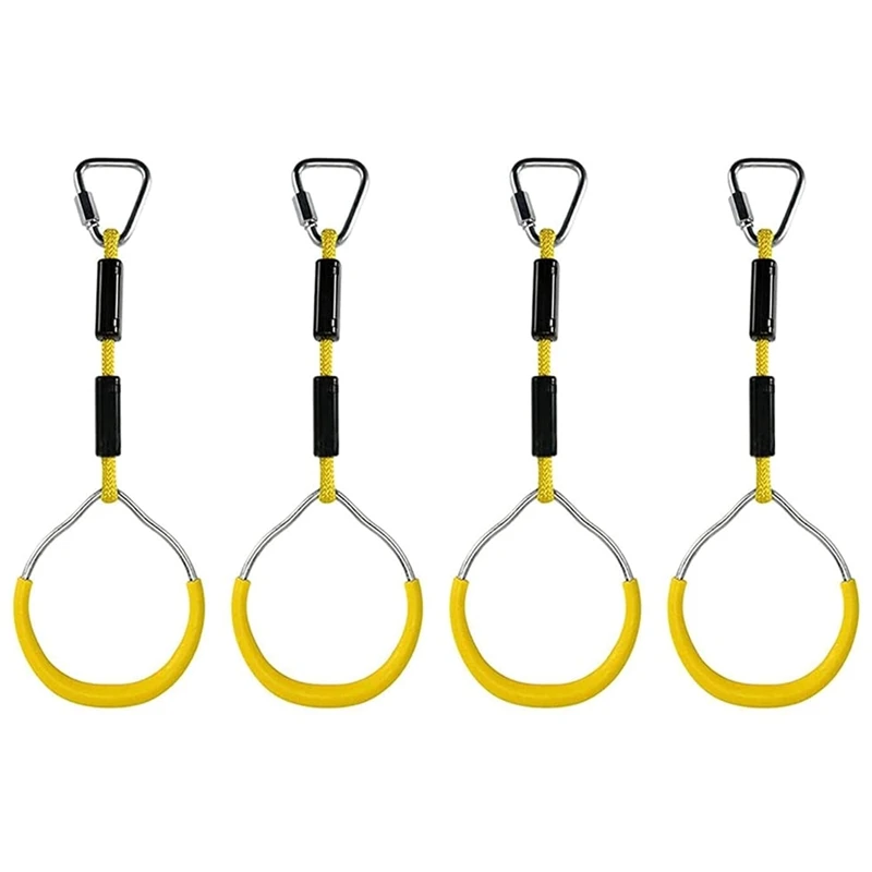 

4 Pcs 42 Cm Rope Loop Fitness Ring With Rope Children's Rock Climbing Ring For Climbing Frames And Swings