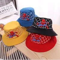 disney spiderman spring summer baby bucket hat for boy girl cotton kids panama hats kids fisherman sun hat children cute cap