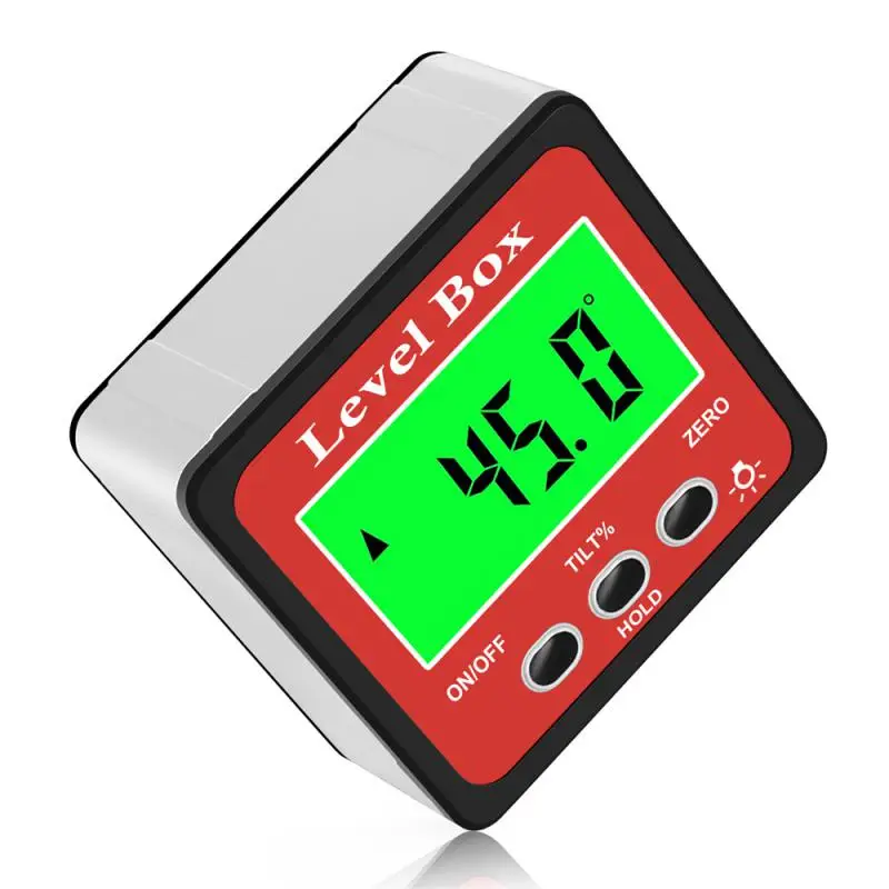 

360 Degree Digital Angle Protractor Level Protractor Inclinometer Magnetic Base Digital Angle Gauge Level Tester Measuring Tools