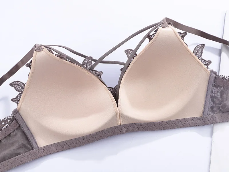 Женский бюстгальтер без косточек удобный бесшовный комплект нижнего белья с