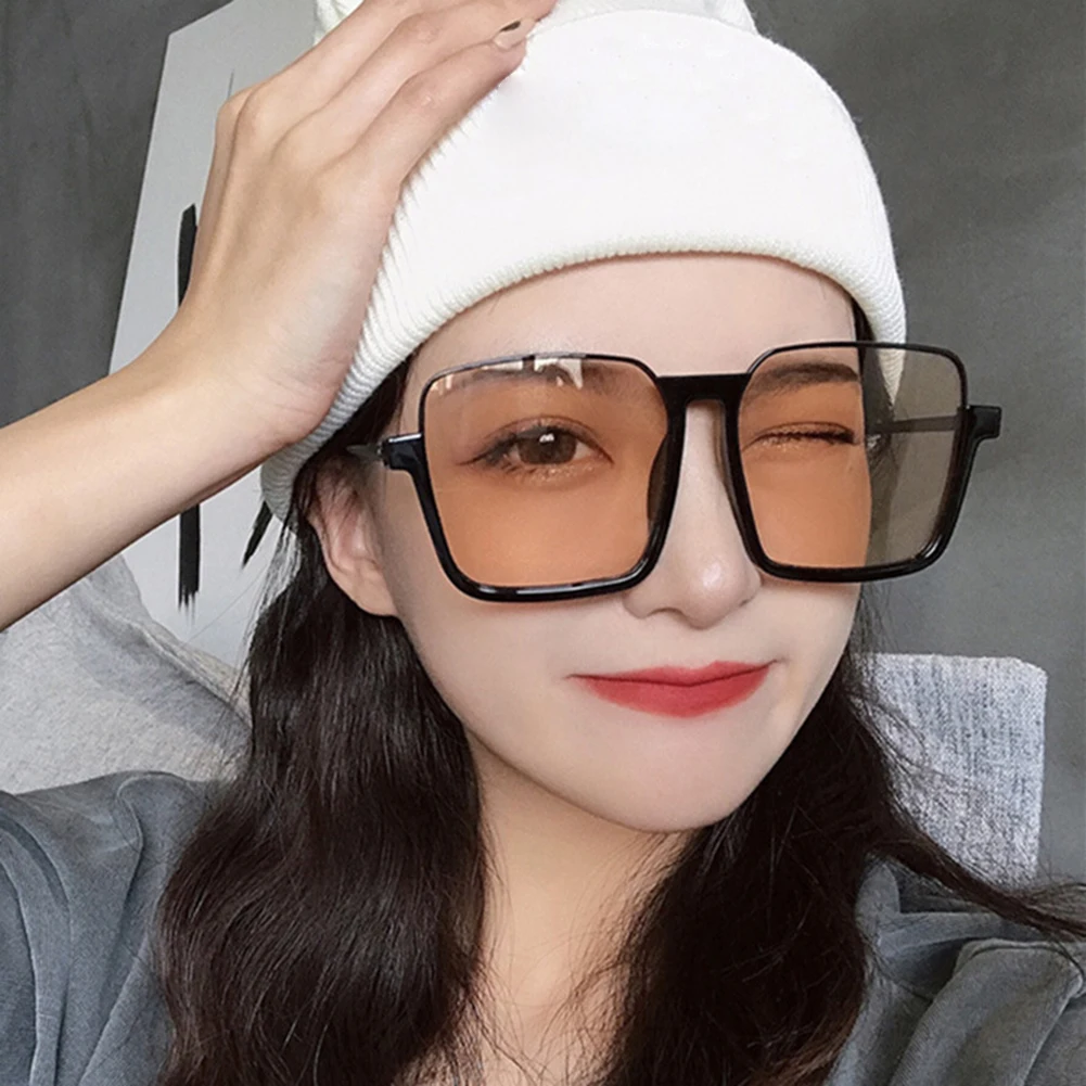 

2022 New Transparent Trend Frame Polarized Sunglasses Women Men Square Classic Sun Glasses Colorful Lens Fashion Eyewear UV400