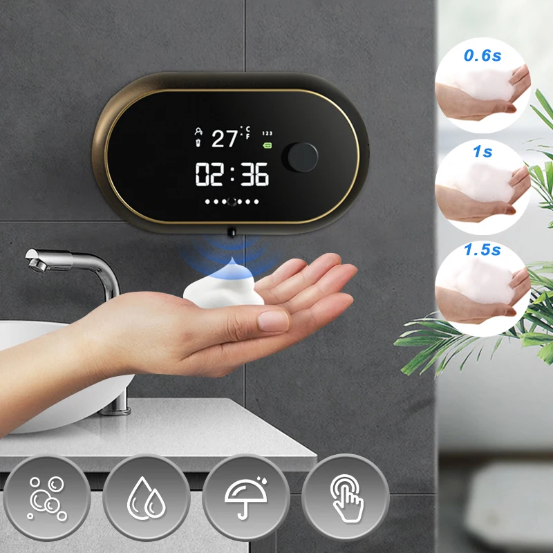 

Automatic Wall Mounted Soap Dispenser Touchless Liquid Soap Dispenser USB Electric Infrared Sensor Foam Machine Hand Washer