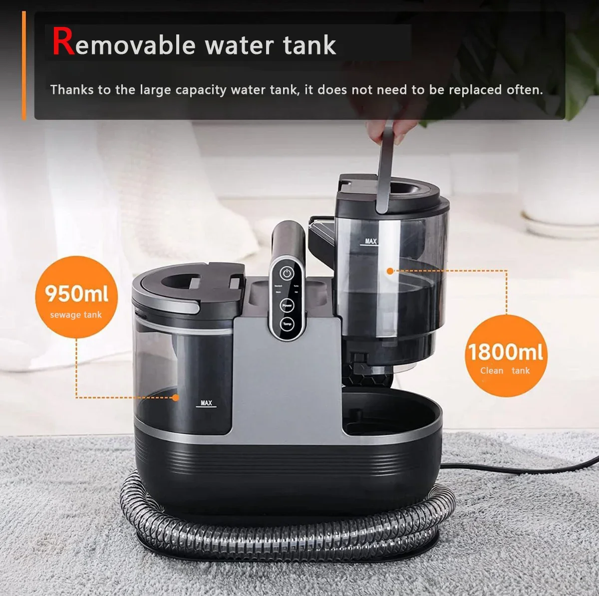 Аппарат для мойки сухих и влажных ковров с подогревом