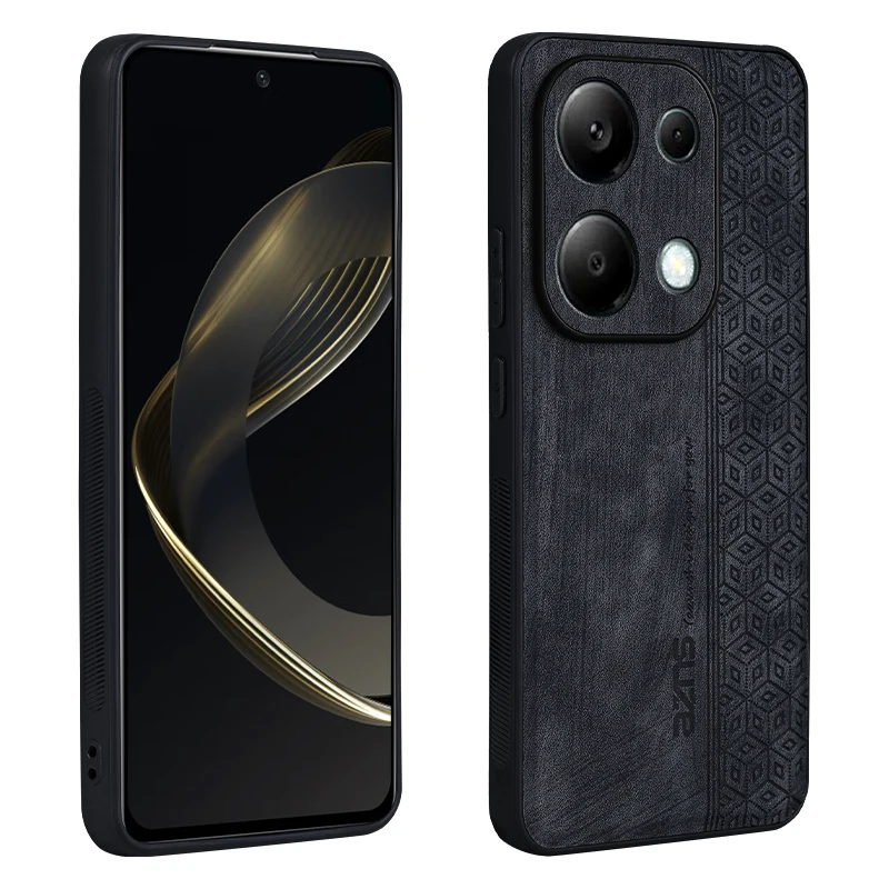 TUP + роскошный кожаный чехол с 3D тиснением в стиле ретро для Xiaomi Redmi Note 13 Pro 4G 6 67