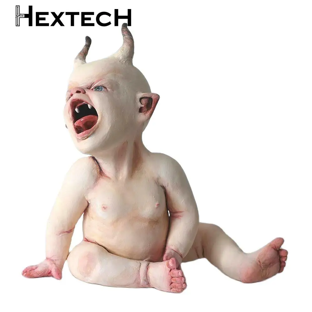 

New Open Halloween Decoration Horror Baby Handmade Doll Resin Crafts Ornaments Simulation Horror Doll Ornaments Festival Toys